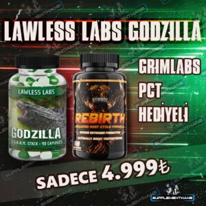 Lawless Labs Godzilla 90 Kapsül - MK2866 + MK677 + LIGANDROL + RAD140 + CARDARINE