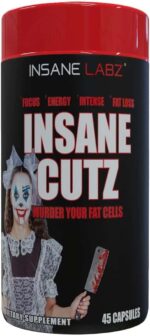 Insane Labz Insane Cutz Intense Cuts Fat Burner Men Women Thermogenic Weight Loss Appetite 45 Caps