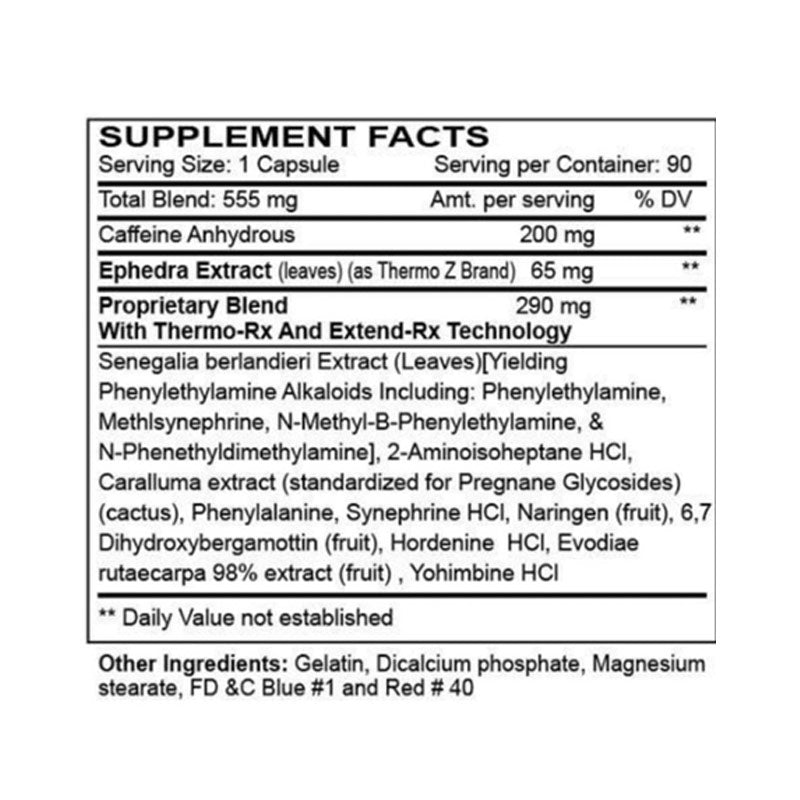 Innovative Labs Black Mamba Hyperrush Fat Burner 90 Capsul USA