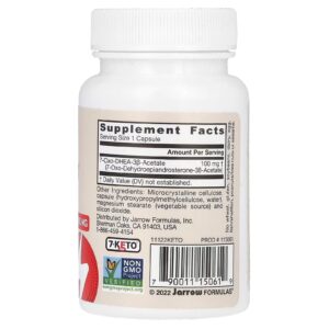 Jarrow Formülleri Vegan 7-Keto DHEA 100 mg 30 Vejetaryen Kapsül - Görsel 2
