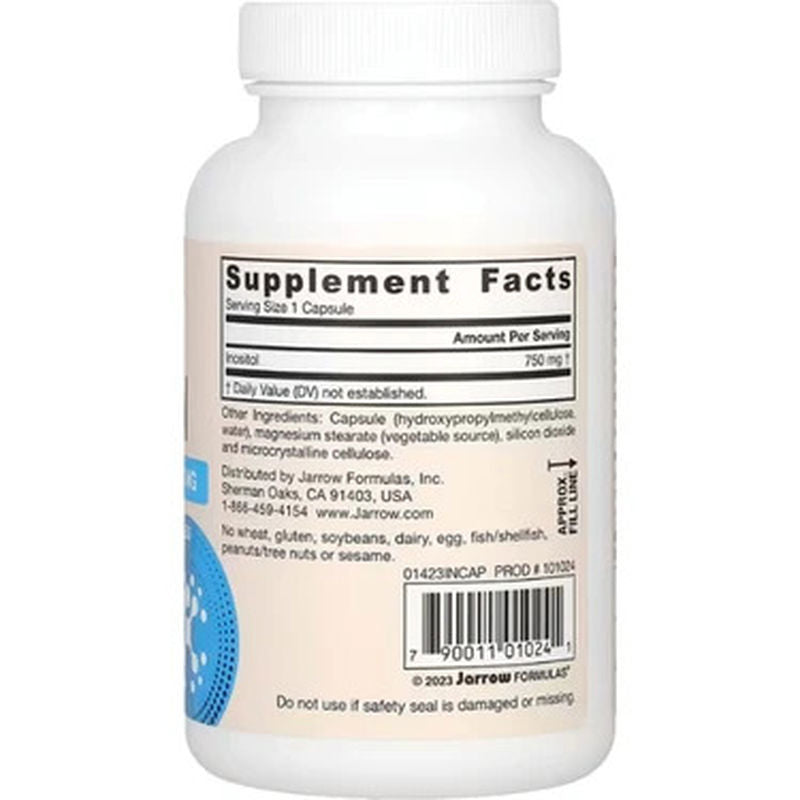Jarrow Formulas, Vegan Inositol, 750 mg, 100 Veggie Caps - Görsel 4