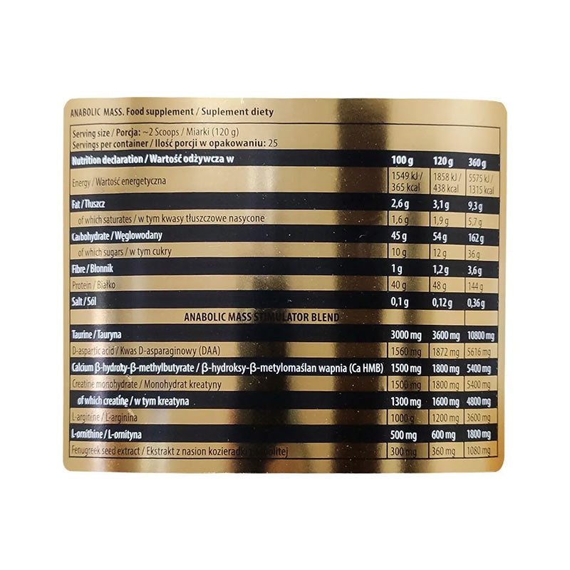 Kevin Levrone Anabolic Mass Gainer 3 Kg