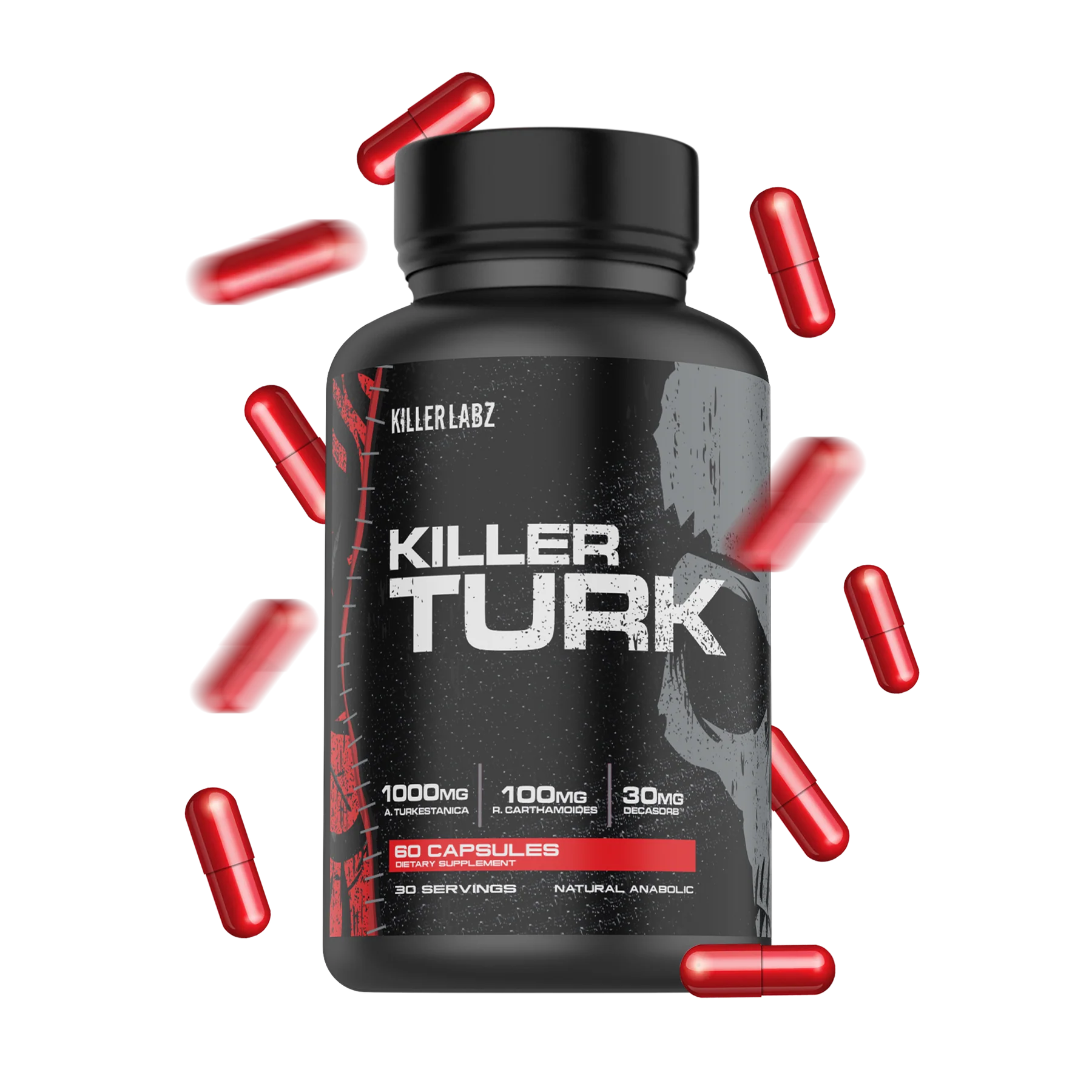 Killer Labz Ajua Turkesteron Carthamoides Decasorb 1100 MG 60 Caps