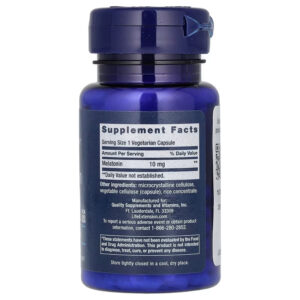 Life Extension Melatonin 10 mg 60 Vegetarian Capsules - Görsel 2