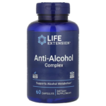 Life Extension Anti-Alcohol Vitamin B1 acetyl cysteine Benfotiamine milk thistle Glutathione 60 Caps