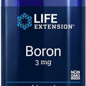 Life Extension Boron 3 mg Vitamin B2 Supports Healthy Bones Optimal Bone Metabolism Immune Function Nervous System Health Vegetarian, 100 Caps