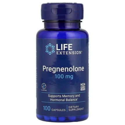 Life Extension Pregnenolone 100 mg Memory Focus Cognitive 100 Caps