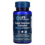 Life Extension Super Selenium Complex & Vitamin E Minerals 200 mcg 100 Vegetarian Capsules