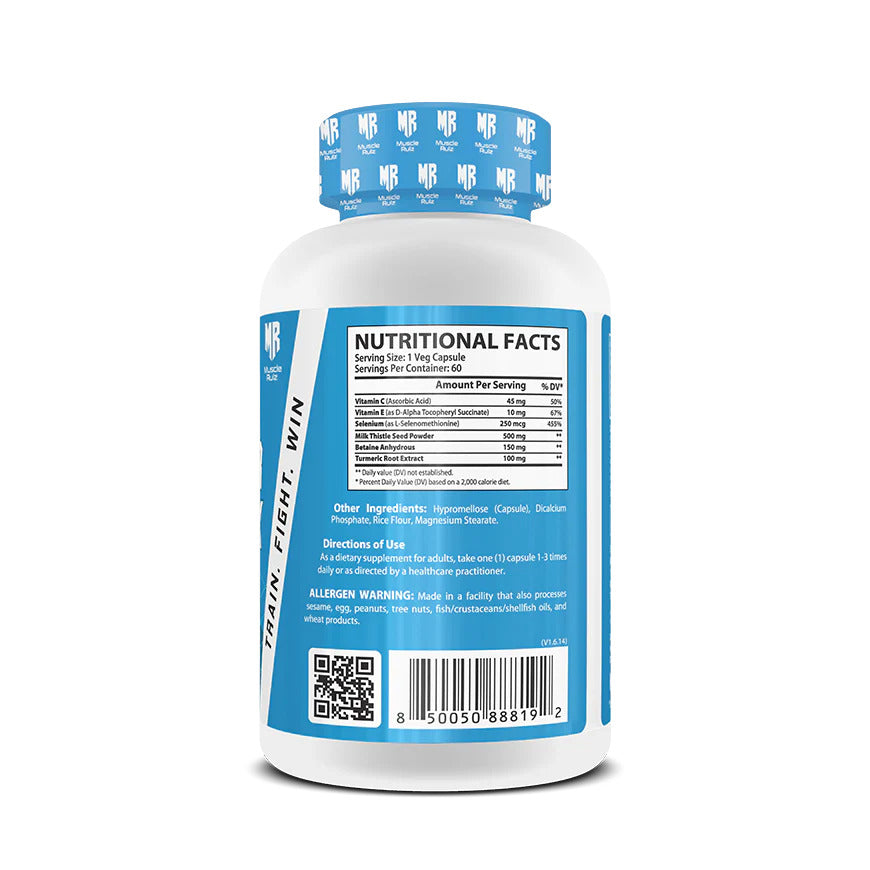 Muscle Rulz Liver Detox Milk Thistle Betaine Turmeric Selenium 60 Tablet - Görsel 4