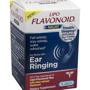 Lipo Flavonoid  Night Melatonin Ear Ringing 75 Caps (Kulak çınlaması + Uyku desteği)