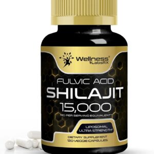 Wellnees Labs Himalayan Shilajit Capsules for Men - 1500mg