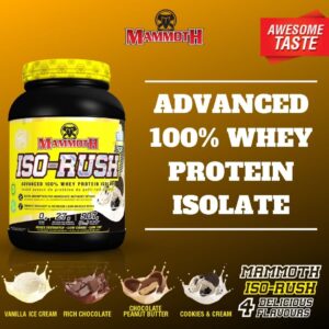 Mammoth Iso-Rush Premium Whey Protein Isolate 2,27 Kg - Görsel 2