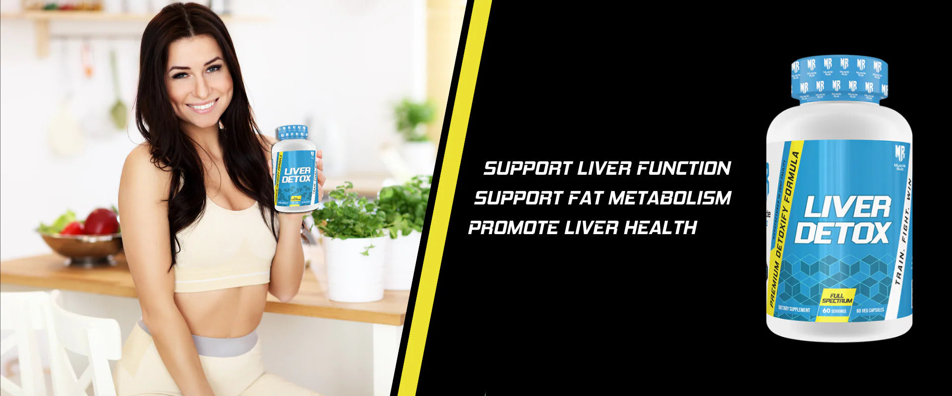 Muscle Rulz Liver Detox Milk Thistle Betaine Turmeric Selenium 60 Tablet - Görsel 2