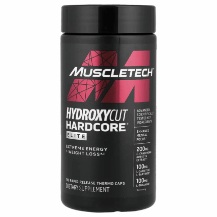 MUSCLETECH Hydroxycut Hardcore Elite Fat Burners Weight loss 100 Caps