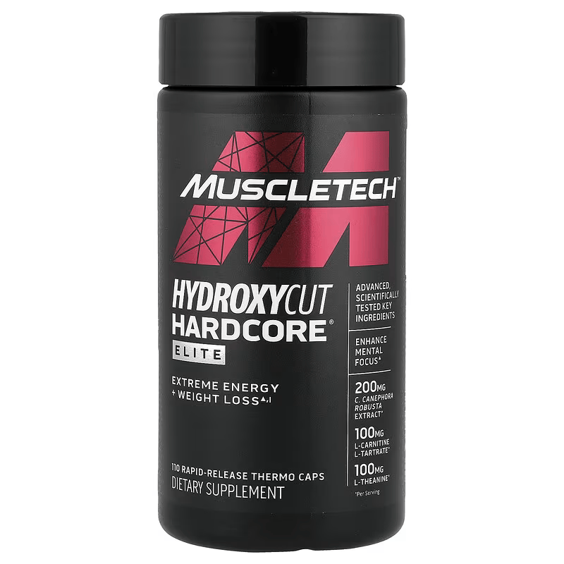 MUSCLETECH Hydroxycut Hardcore Elite Fat Burners Weight loss 100 Caps
