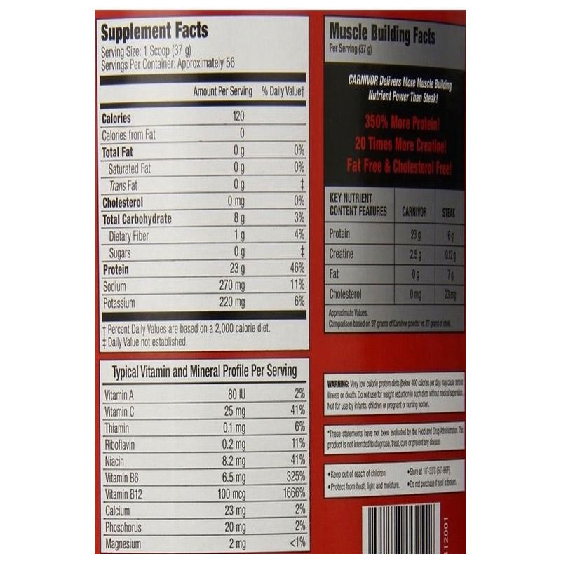 Musclemeds Carnivor Beef Isolate Protein 2088 Gr - Görsel 3