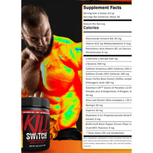 Mutant KILL SWITCH Thermogenic Fat Burner Yağ yakıcı - Görsel 3