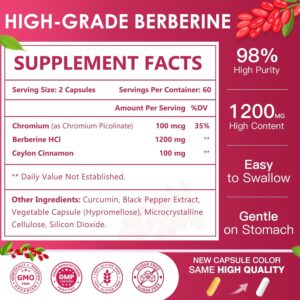 Nature Target Berberine HCl 1200mg 120 Caps