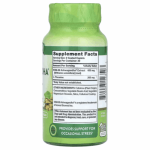 Nature’s Truth KSM66 Ashwagandha Plus L-Theanine 60 Coated Caplets