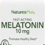 NaturesPlus Melatonin 10 mg - 90 Fast-Acting Tablets - Vegan, Gluten Free - 90 Servings