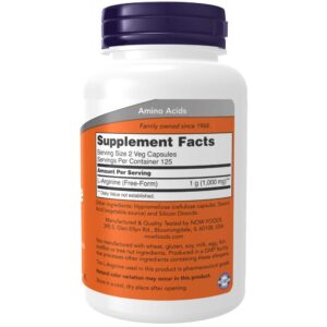 Now L-Arginine 500 mg 250 caps