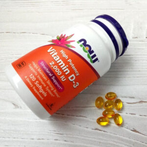 NOW Foods Vitamin D3 High Potency 2000 IU 120 Softgels - Görsel 3