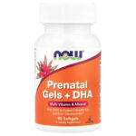 NOW Foods Prenatal Gels + DHA Molybdenum Fish oil 90 Softgels
