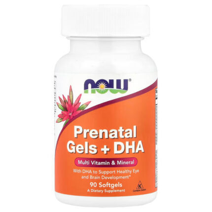 NOW Foods Prenatal Gels + DHA Molybdenum Fish oil 90 Softgels