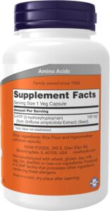 NOW 5-HTP (5-hydroxytryptophan) 100 mg Neurotransmitter Positive Mood Support 120 Veg Caps - Görsel 2