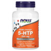 NOW Foods 5-HTP Inositol , Taurine , Niacin , Glycine Double Strength, 200 mg, 120 Veg Capsules