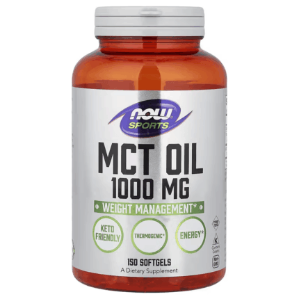 NOW Foods Sports MCT Oil Keto Weight Management chain triglycerides 150 Softgels