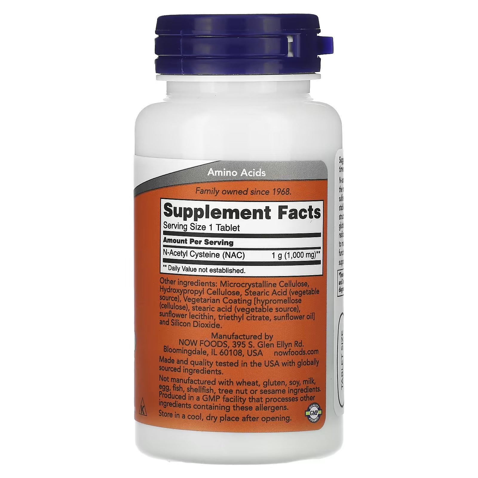 NOW Foods NAC 1000 mg 60 Tablet