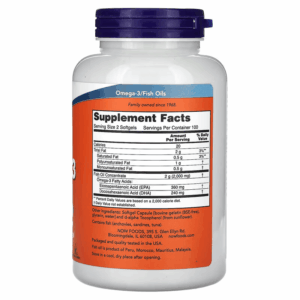 NOW Foods Omega-3 Fish Oils EPA DHA 200 Softgels - Görsel 2