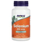 NOW Foods, Selenium Selenyum 200 mcg 90 Veg Caps