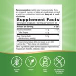 Nature's Way Tart Cherry Ultra Montmorency Cherry Antioxidant 1200 mg 90 Vegan Caps - Görsel 2