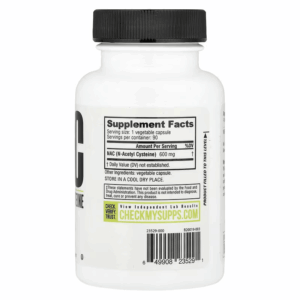 NutraBio, NAC N-Acetyl Cysteine, 600 mg, 90 Veggie Capsules - Görsel 2