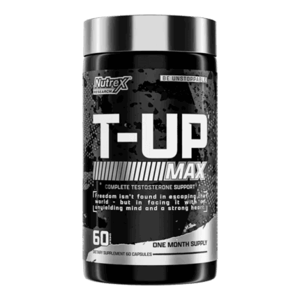 Nutrex T-Up Max Testo Booster 60 Caps Tribulus+Fenugreek+Maca+Tongkat Ali+Ksm66 Ashwagandha