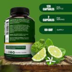 NutriFlair Organic Citrus Bergamot 1400mg 120 Caps - Görsel 4