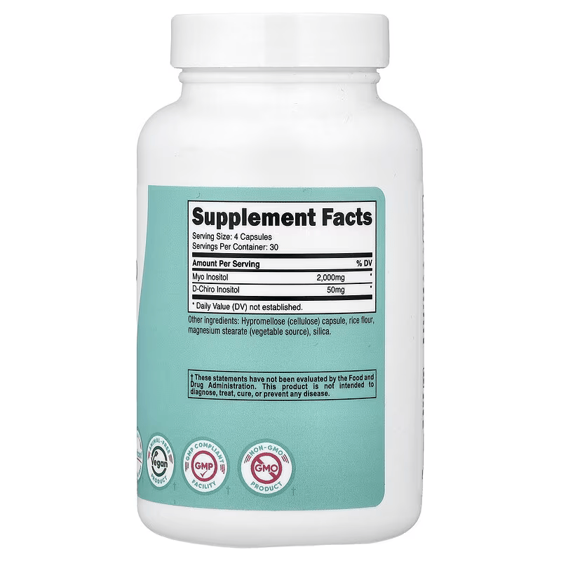 Nutricost Women Myo & D-Chiro Inositol hormone balance 120 Caps