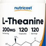Nutricost L-Theanine Brain & Cognitive 200mg 120 Capsules Double Strength