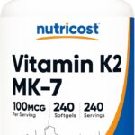 Nutricost Vitamin K2 MK-7 100 mcg, 240 Softgels