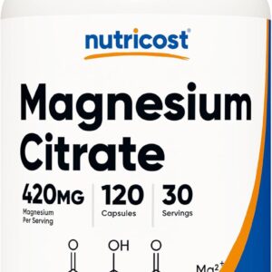 Nutricost Magnesium Citrate 420mg 120 Veggie Caps