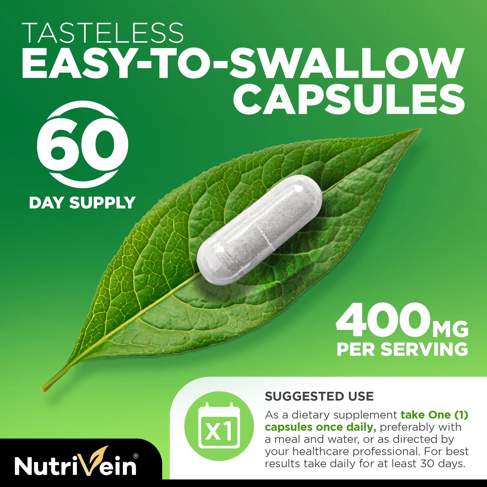 Nutrivein DIM Supplement 400mg Diindolylmethane Plus Bioperine - 120 Caps - Görsel 3