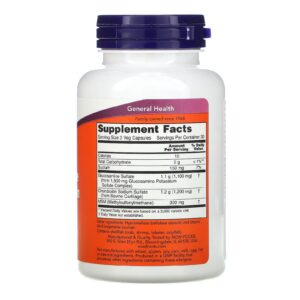 NOW Foods Glucosamine Glukozamin and Chondroitin with MSM 90 Caps - Görsel 2