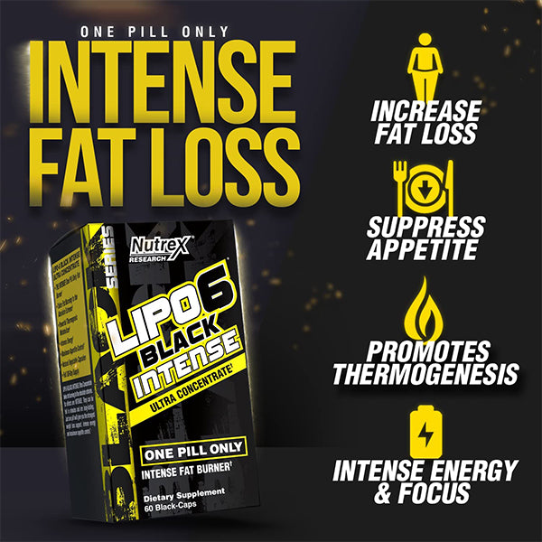 Nutrex Research LIPO 6 Intense Ultra Concentrate Fat Burners 60 Caps