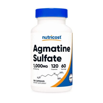 Nutricost Agmatine Sulfate Nitric Oxide 1000 MG 120 Capsules