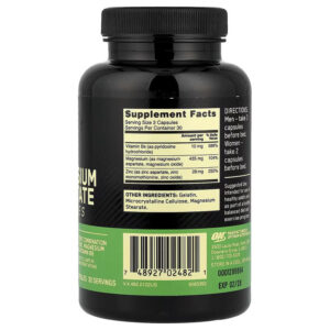 Optimum Nutrition Zinc Çinko Magnesium Aspartate 90 Caps - Görsel 2