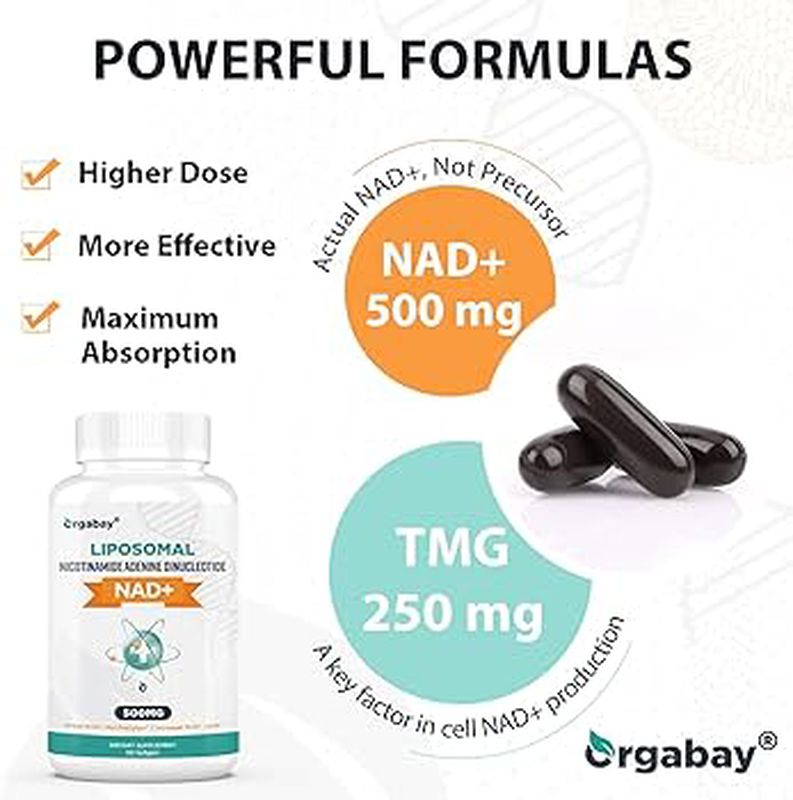 Orgabay Lıposomal 500 Mg Nad + 250 Mg Tmg Trimethylglycine 60 caps - Görsel 2