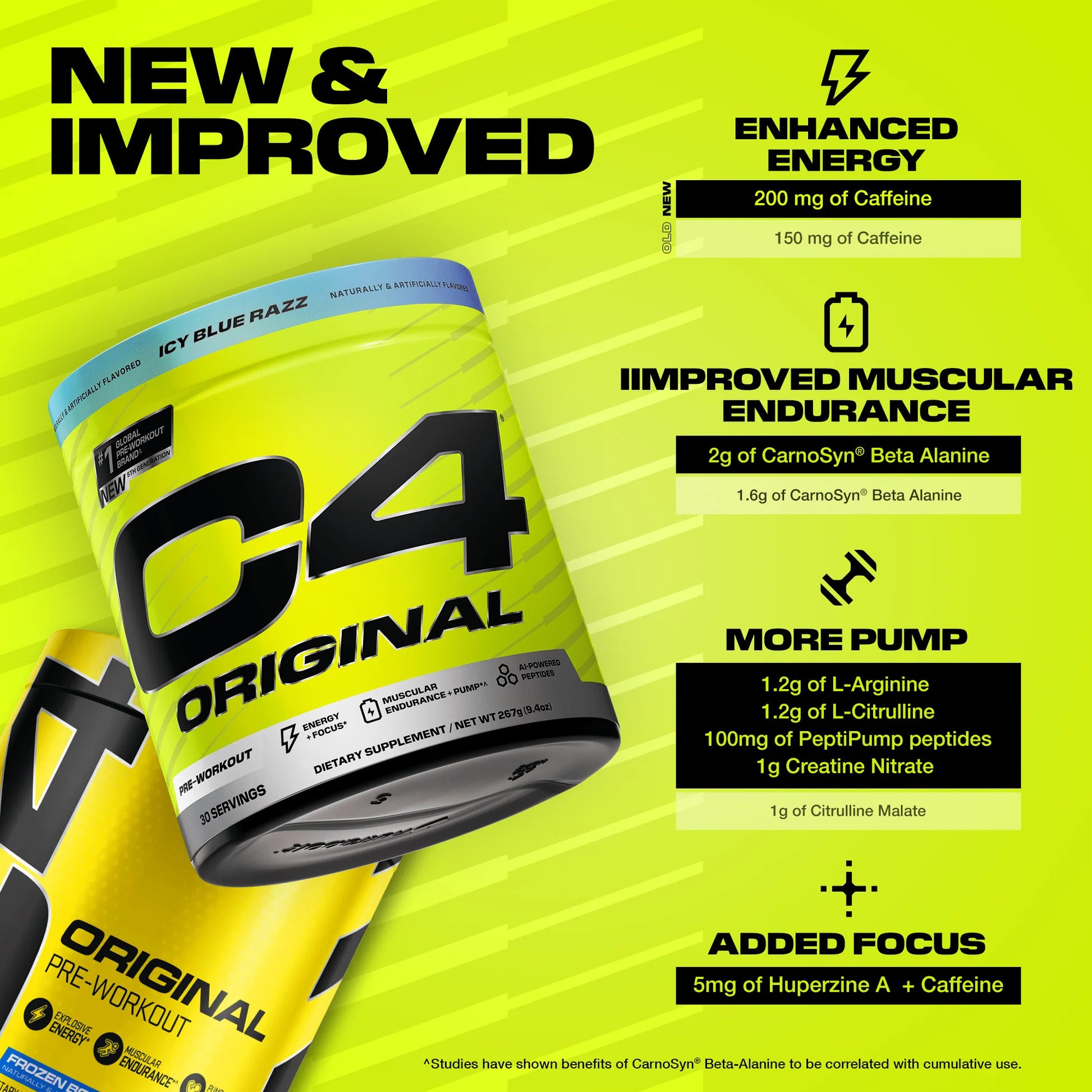 Cellucor C4 Original PreWorkout 50 Servis - Amerikan versiyon - Görsel 4