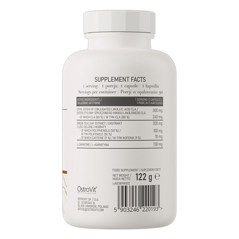 Ostrovit Pharma Cla  Green Tea  L carnitine  90 Caps